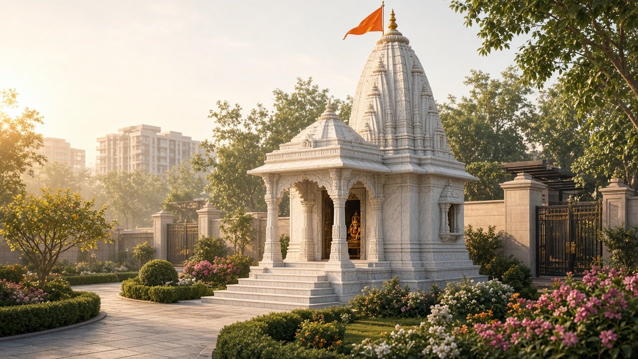 Temple within the complex at Codename Udaan