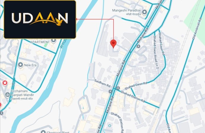 Codename Udaan Strategic Location Map showing Shahad Station & Mohane Road